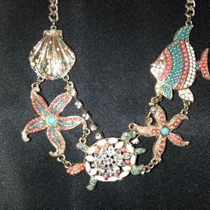 SUPER fun nautical theme statement necklace